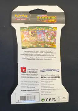 Pokemon Sword & Shield Evolving Skies Sleeved Booster Pack - Image 2