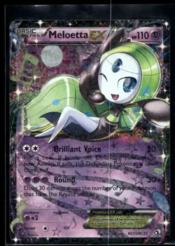 2013 Pokemon Legendary Treasures Radiant Collection RC11 Meloetta EX NM - Image 1