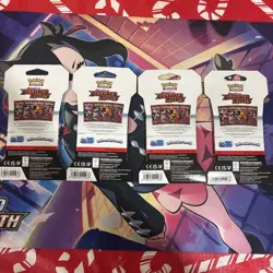 Pokemon TCG Destined Rivals 4x Sleeved Booster Packs Full Art Set - Image 4