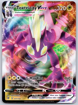 Toxtricity VMAX 071/192 (NM) - SWSH02: Rebel Clash - Ultra Rare - Pokemon TCG - Image 1