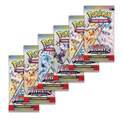 Pokemon TCG: Scarlet and Violet Prismatic Evolutions X6 Booster Packs - Image 1