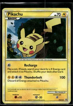 2010 Pokemon Heartgold Soulsilver Promo HGSS03 Pikachu Holo LP - Image 1