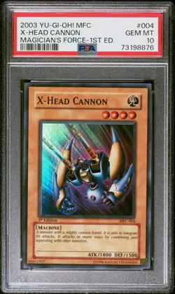 YUGIOH PSA 10 2003 X-Head Cannon MFC-004 Super Rare 1st Edition *8876 - Image 1
