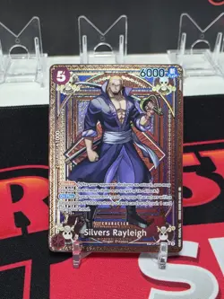 🔥 Silvers Rayleigh (SP) One Piece OP09-005 A Fist of Divine Speed Foil 🔥 - Image 2