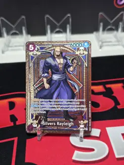 🔥 Silvers Rayleigh (SP) One Piece OP09-005 A Fist of Divine Speed Foil 🔥 - Image 3