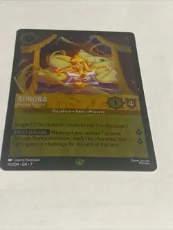 Aurora - Waking Beauty 14/204 - Cold Foil Disney Lorcana - Archazia’s Island NM - Image 2