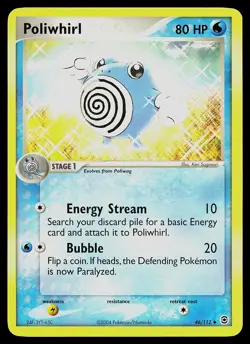 Pokemon Card - Poliwhirl FireRed & LeafGreen 46/112 Uncommon - Image 1