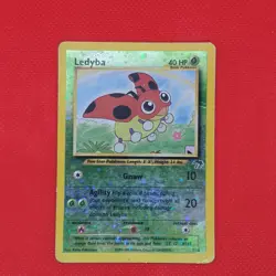 Ledyba 7/18 Southern Islands Holo Rare with SWIRL WOTC Pokemon Card - Image 1