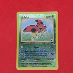 Ledyba 7/18 Southern Islands Holo Rare with SWIRL WOTC Pokemon Card - Image 4