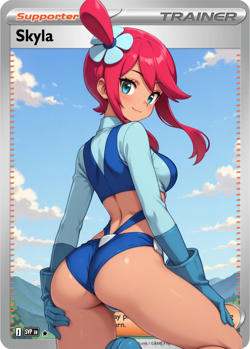 Skyla | Beautiful Waifu Card - Goddess ACG Custom DIY Fan Art Card - Image 1