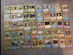 Pokemon 50 Random Cards Bulk Lot - Common Vintage, Moderately Played - Image 1