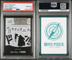 PSA 10 One Piece TCG Crocodile Don!! Card Alt Art DP-01 Luffy - Image 3
