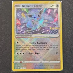 Pokemon Radiant Eevee SWSH230 Sword & Shield Promo Holo Card 90 HP English TCG - Image 1