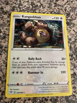 Kangaskhan 133/189 Darkness Ablaze Rare Pokemon Card TCG - nm - Image 1