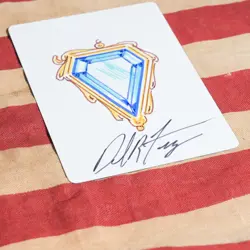 Mox Sapphire Dan Frazier Artist Proof Altered Art Magic Card MTG Signed - Image 4