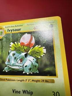 Ivysaur 30/102 Shadowless 1st Edition Base Set Pokemon Card LP - Image 4