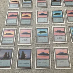1994 Vintage MTG Magic The Gathering Rare Island Cards Card Collection - Image 5