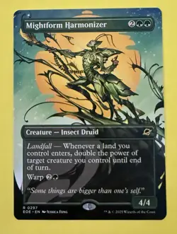 Mightform Harmonizer MTG Edge of Eternities Hand Painted Altered Full Art Tentz - Image 1