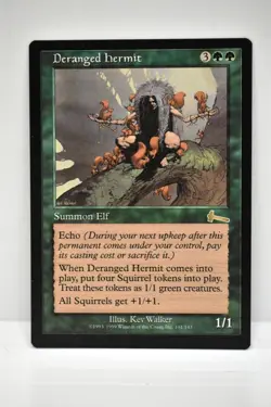 MAGIC THE GATHERING, DERANGED HERMIT, URZA'S LEGACY, NM, NEVER BEEN PLAYED - Image 1