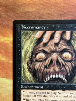 MTG Necromancy Visions Very Lightly Played Condition Black Vintage! - Image 3