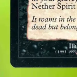 1999 MAGIC: THE GATHERING MERCADIAN MASQUES NETHER SPIRIT #149 - Image 4