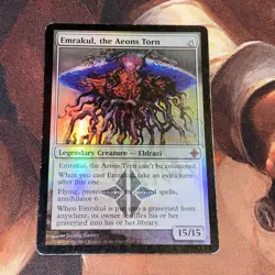 Emrakul, The Aeon’s Torn X1 Mtg Rise Of The Eldrazi Lp Foil Prerelease Promo - Image 1