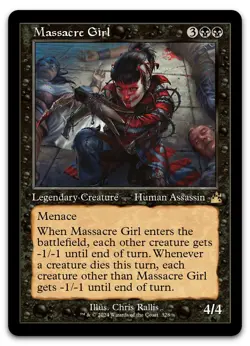 Massacre Girl (Retro Frame) #328 (NM) Ravnica Remastered RVR Magic MTG - Image 1