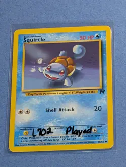 Squirtle 68/82 & Charmander 50/82 Team Rocket Played Unlimited Pokemon TCG Cards - Image 2