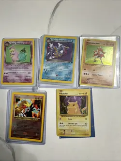 Lot Of 5 Vintage Pokemon Cards Super Rare And Valuable - Image 1