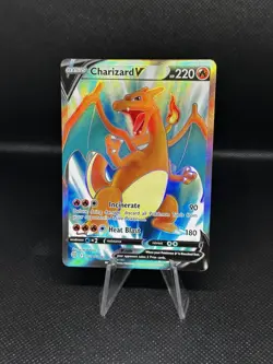 Pokemon Charizard V Full Art 153/172 Brilliant Stars Ultra Rare Holo 220 HP Card - Image 1