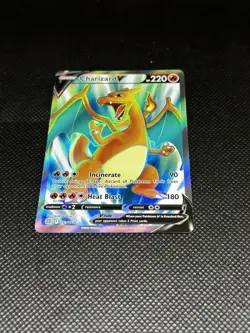 Pokemon Charizard V Full Art 153/172 Brilliant Stars Ultra Rare Holo 220 HP Card - Image 4