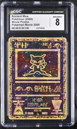 2000 Pokemon Ancient Mew Pokemon Movie Promo CGC NM/MINT 8 - Image 1