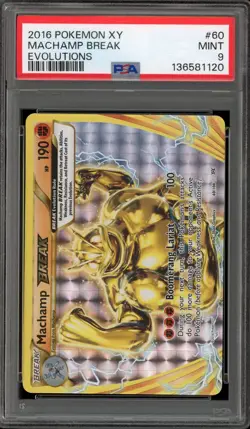 Pokemon Machamp Break XY Evolutions Holo Ultra Rare #60 PSA 9 Mint - Image 1