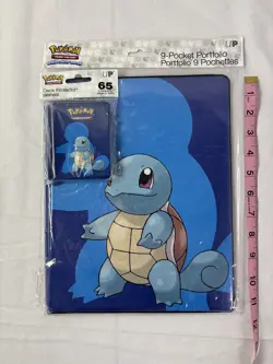 Squirtle Pokemon Ultra Pro A4 Album Folder 9 Pocket Portfolio W/ 65 Sleeves NEW - Image 2