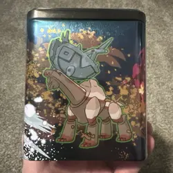 Pokemon TCG: Stacking Tin (Q1 2025) 3 Packs, 2 Sticker Sheets FACTORY SEALED - Image 4