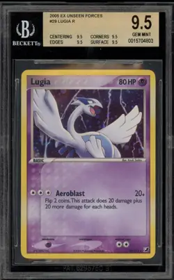 Pokemon Lugia EX Unseen Forces Holo Rare #29 BGS 9.5 - Image 1