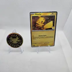 Pikachu 051 /162 Stamped(Swirl) 2026 Pokemon Day 30 Promo TCG With Coin - Image 1