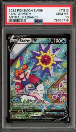 Pokemon Starmie V Astral Radiance Trainer Gallery Full Art #TG13 PSA 10 Gem Mint - Image 1