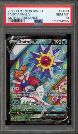 Pokemon Starmie V Astral Radiance Trainer Gallery Full Art #TG13 PSA 10 Gem Mint - Image 1