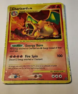 2008 Pokemon Diamond & Pearl: Stormfront Charizard Holo Secret Rare #103/100 HP - Image 1