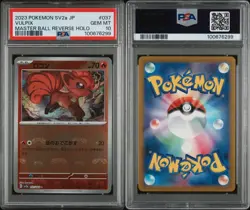 PSA 10 2023 POKEMON JAPANESE SV2a-POKEMON 151 37 VULPIX MASTER BALL REVERSE HOLO - Image 3