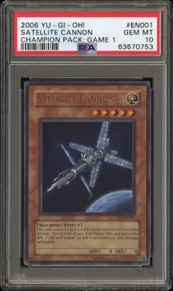 Yugioh PSA 10 2006 Satellite Cannon CP01-EN001 Ultra Rare *0753 - Image 1