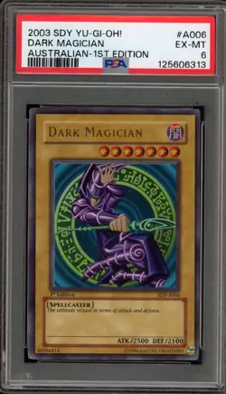 Yu-Gi-Oh! Dark Magician Starter Deck 1st Edition AUSTRALIAN SDY-A006 PSA 6 - Image 1