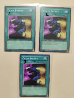 3x Chain Energy MRL-046 Magic Ruler 1st Edition LP/MP Yu-Gi-Oh! - Image 1