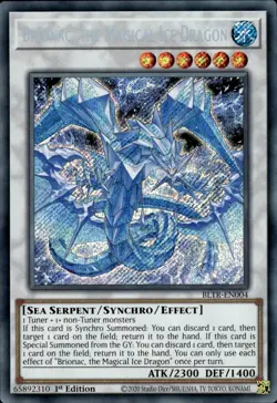 Brionac, the Magical Ice Dragon-Secret Rare - 1st Edition - BLTR-EN004 - Batt... - Image 1