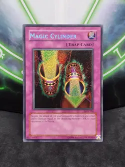 Yugioh Magic Cylinder LON-104 Secret Rare LP - Image 1