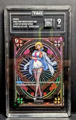 One Piece TCG | SP | OP07-085 | Stussy | A Fist of Divine Speed | Bandai | TAG 9 - Image 1
