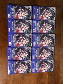 10X One Piece CCG (OP-14) The Azure Sea's Seven Sleeved Blister Packs - Image 1