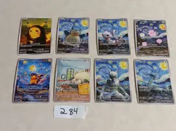 8 Pokemon x Van Gogh Black Star Promo ACG Art Card - read description - Image 1