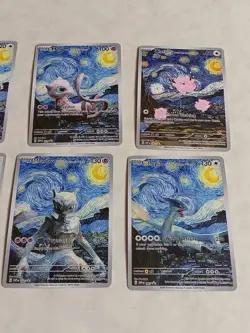 8 Pokemon x Van Gogh Black Star Promo ACG Art Card - read description - Image 2